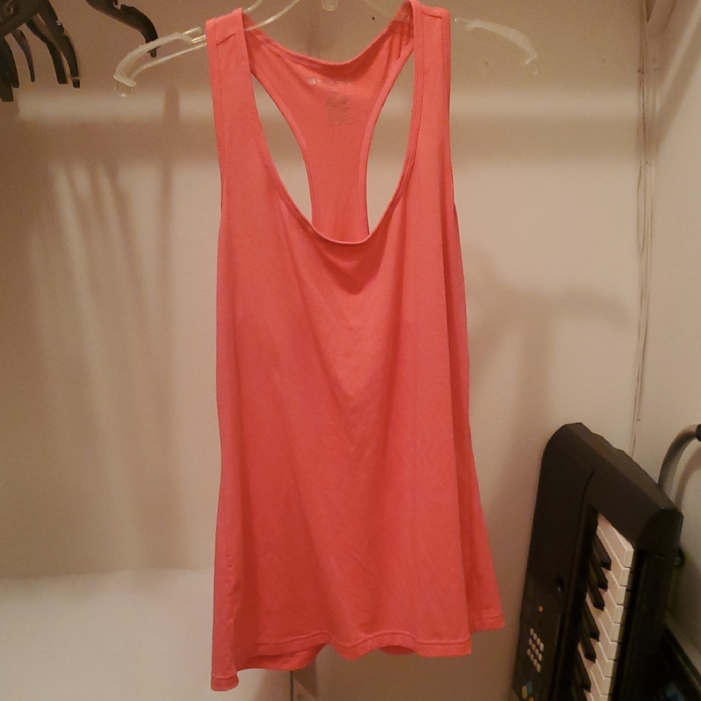 Vibrant Coral Racerback Tank Top